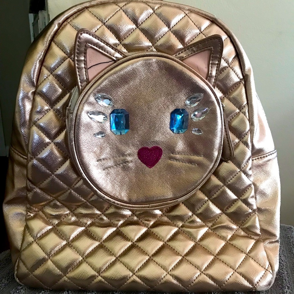 Betsy Johnson Glitter Metallic Backpack
